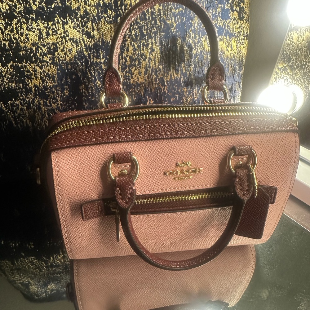 Mini Coach bag with shoulder strap